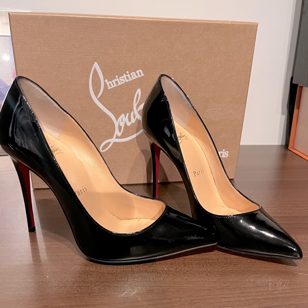 louboutin heels pigall follies size 5 only wear 3 times excellent condition